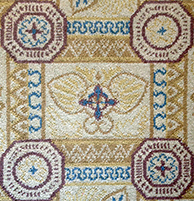 Library carpet pattern.